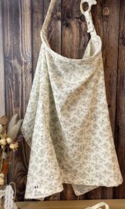 Tablier allaitement en double gaze bio Colette