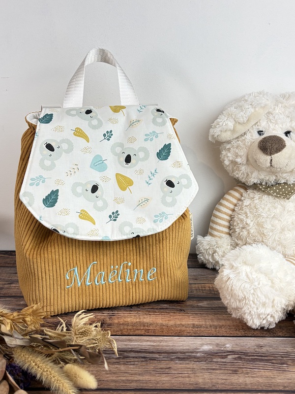 Sac à dos maternelle personnalisé avec broderie