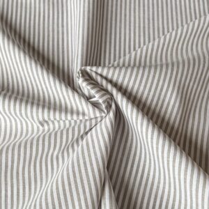 coton rayure verticale sable