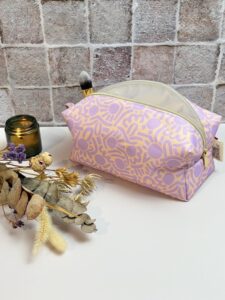 Trousse de toilette faite main collection Love mum soleil