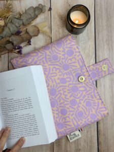 pochette à livre broché collection Love mum soleil tissu imperméable