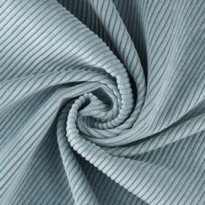 Tissu velours côtelé bleu